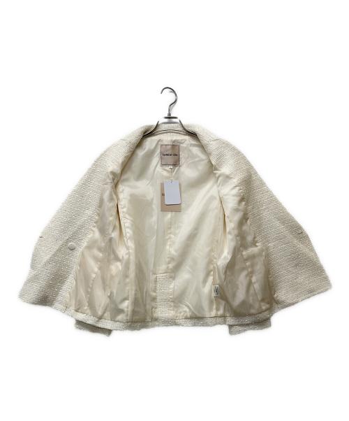 Apuweiser-riche（アプワイザーリッシェ）Apuweiser-riche (アプワイザーリッシェ) ツイードダブルジャケット ホワイト サイズ:1の古着・服飾アイテム