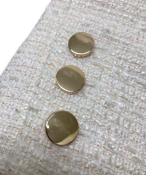 Apuweiser-riche（アプワイザーリッシェ）Apuweiser-riche (アプワイザーリッシェ) ツイードダブルジャケット ホワイト サイズ:1の古着・服飾アイテム