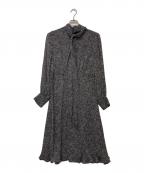 BROOKS BROTHERSブルックスブラザーズ）の古着「ボウタイブラウスワンピース」｜ブラック