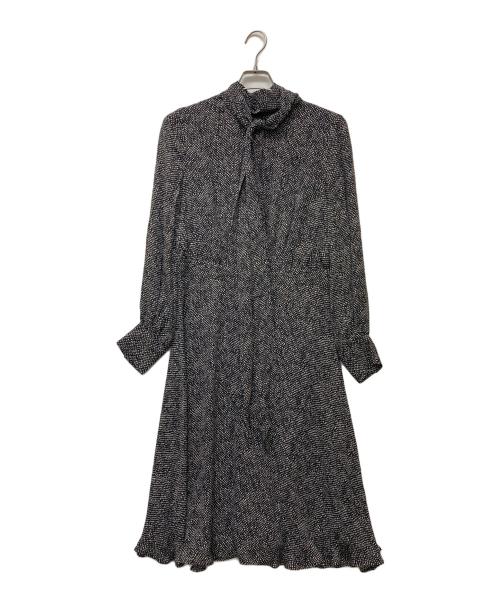 BROOKS BROTHERS（ブルックスブラザーズ）BROOKS BROTHERS (ブルックスブラザーズ) ボウタイブラウスワンピース ブラック サイズ:8の古着・服飾アイテム