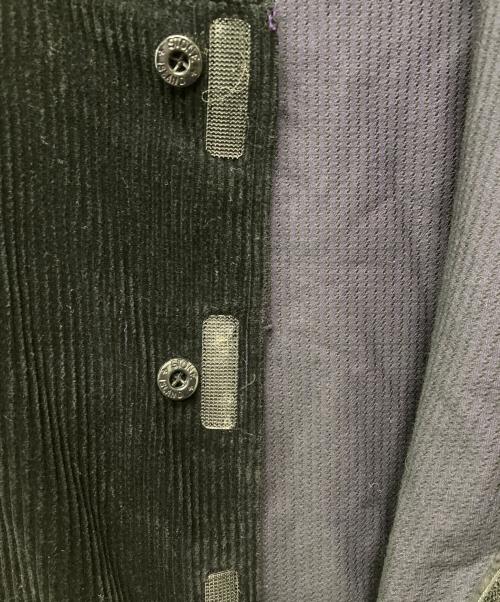 STONE ISLAND（ストーンアイランド）STONE ISLAND (ストーンアイランド) ノーカラーコーデュロイジャケット ブラック サイズ:Sの古着・服飾アイテム