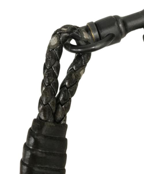 BOTTEGA VENETA（ボッテガベネタ）BOTTEGA VENETA (ボッテガベネタ) イントレチャートレザーウォレットチェーン グレーの古着・服飾アイテム