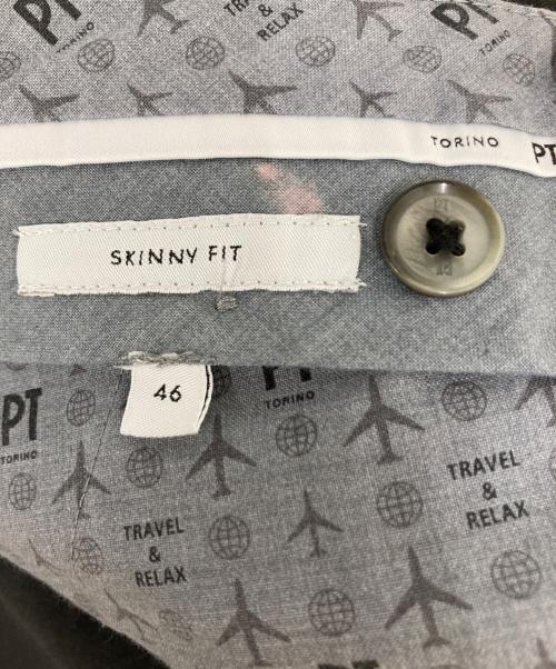 PT TORINO（ピーティートリノ）PT TORINO (ピーティートリノ) テクノウォッシャブルウールスラックス ブラック サイズ:46の古着・服飾アイテム