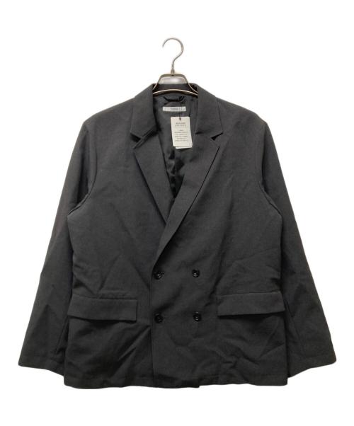 JOURNAL STANDARD relume（ジャーナルスタンダード レリューム）JOURNAL STANDARD relume (ジャーナルスタンダード レリューム) TECHメランジ ウォッシャブル ダブルジャケット グレー サイズ:Lの古着・服飾アイテム