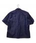 COMME des GARCONS HOMME (コムデギャルソン オム) コットンリネンS/Sオープンカラーシャツ ネイビー サイズ:SIZE M：13000円