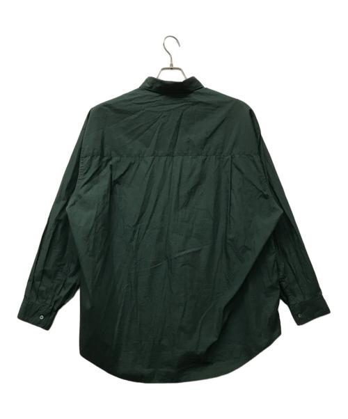 Graphpaper（グラフペーパー）Graphpaper (グラフペーパー) Broad L／S Oversized Regular Collar Shirt グリーン サイズ:Freeの古着・服飾アイテム