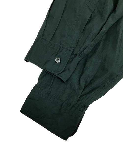 Graphpaper（グラフペーパー）Graphpaper (グラフペーパー) Broad L／S Oversized Regular Collar Shirt グリーン サイズ:Freeの古着・服飾アイテム