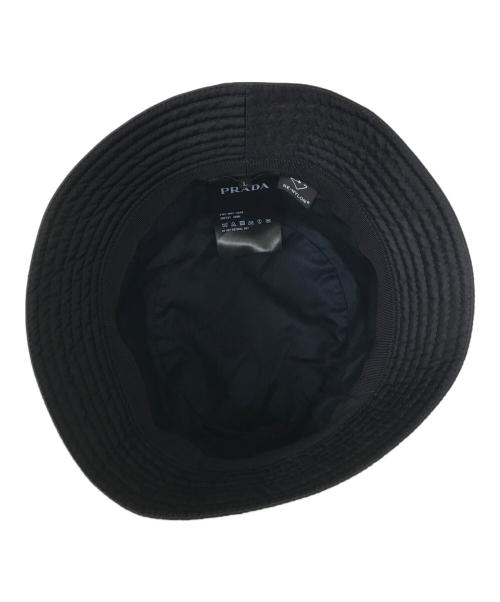 PRADA（プラダ）PRADA (プラダ) ReNylonバケットハット ブラック サイズ:Lの古着・服飾アイテム