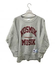 Champion×UNDERCOVER（チャンピオン×アンダーカバー）の古着「KOSMIK MUSIK リバースウィーブ(R) クルーネックスウェットシャツ」｜グレー