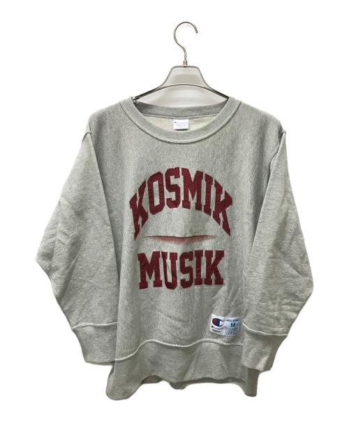 Champion（チャンピオン）Champion (チャンピオン) UNDERCOVER (アンダーカバー) KOSMIK MUSIK リバースウィーブ(R) クルーネックスウェットシャツ グレー サイズ:SIZE Mの古着・服飾アイテム