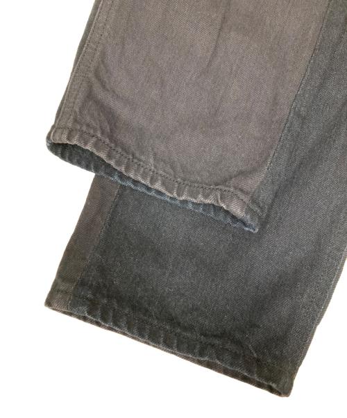 FDMTL（ファンダメンタル）FDMTL (ファンダメンタル) パッチワークデニムパンツ ブラック サイズ:SIZE 76cm (W30)の古着・服飾アイテム