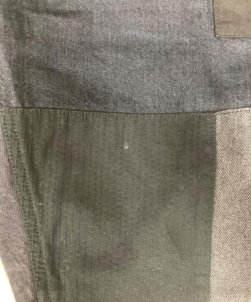 FDMTL（ファンダメンタル）FDMTL (ファンダメンタル) パッチワークデニムパンツ ブラック サイズ:SIZE 76cm (W30)の古着・服飾アイテム