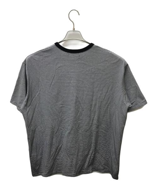 Graphpaper（グラフペーパー）Graphpaper (グラフペーパー) コットン ボーダー ショートスリーブ Tシャツ ネイビー サイズ:2の古着・服飾アイテム