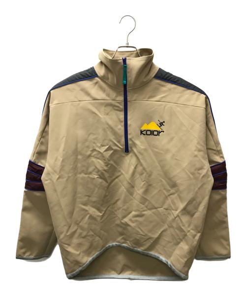 KOLOR（カラー）KOLOR (カラー) HALF ZIP JERSEY ベージュ サイズ:3の古着・服飾アイテム