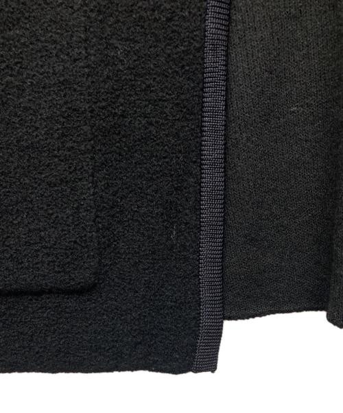 BALLSEY（ボールジィ）BALLSEY (ボールジィ) ウールナイロンブークレー フロントオープンカーディガン ブラック サイズ:S 未使用品の古着・服飾アイテム