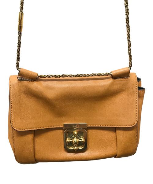 Chloe（クロエ）Chloe (クロエ) elsieチェーンショルダーバッグ ブラウンの古着・服飾アイテム