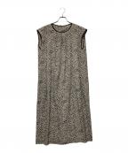 HIROKO KOSHINOヒロコ コシノ）の古着「小付きヒョウ柄デザインワンピース」｜ベージュ