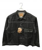 HOUSTONヒューストン）の古着「TYPE-1 DENIM JACKET T-BACK-」｜ブラック