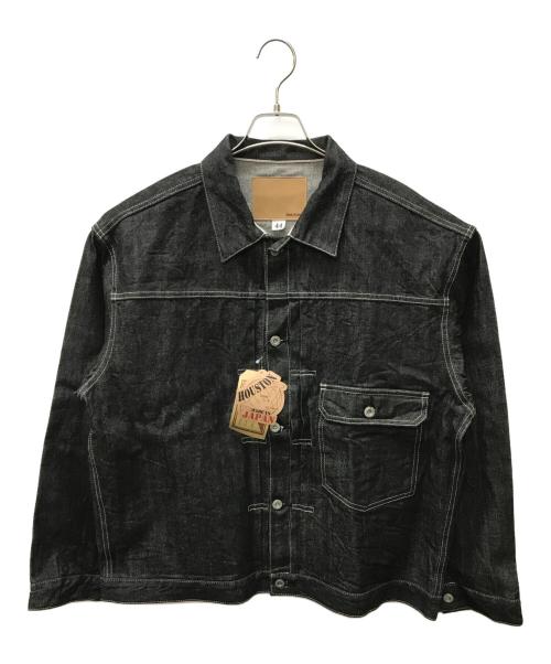 HOUSTON（ヒューストン）HOUSTON (ヒューストン) TYPE-1 DENIM JACKET T-BACK- ブラック サイズ:44の古着・服飾アイテム