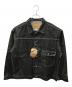 HOUSTON（ヒューストン）の古着「TYPE-1 DENIM JACKET T-BACK-」｜ブラック