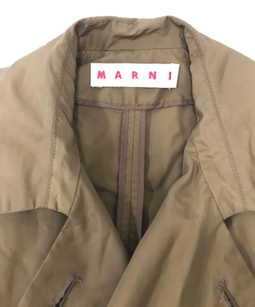 MARNI（マルニ）MARNI (マルニ) ナイロン混トレンチコート ブラウン サイズ:38の古着・服飾アイテム