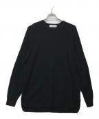 Graphpaperグラフペーパー）の古着「Waffle L/S Crew Neck Tee」｜ブラック