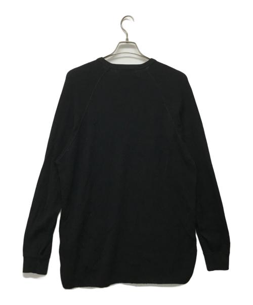Graphpaper（グラフペーパー）Graphpaper (グラフペーパー) Waffle L/S Crew Neck Tee ブラック サイズ:2の古着・服飾アイテム