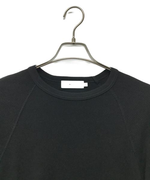 Graphpaper（グラフペーパー）Graphpaper (グラフペーパー) Waffle L/S Crew Neck Tee ブラック サイズ:2の古着・服飾アイテム