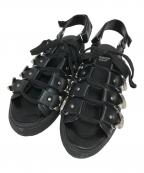 TOGA PULLAトーガ プルラ）の古着「レースアップサンダル」｜ブラック