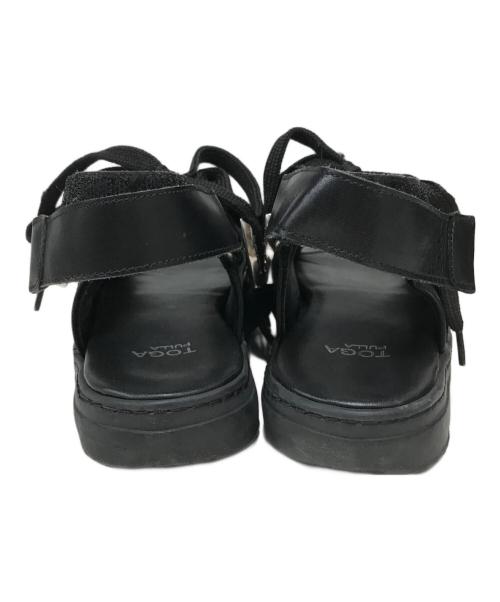 TOGA PULLA（トーガ プルラ）TOGA PULLA (トーガ プルラ) レースアップサンダル ブラック サイズ:23.5cmの古着・服飾アイテム