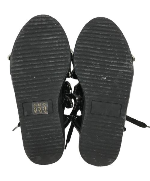 TOGA PULLA（トーガ プルラ）TOGA PULLA (トーガ プルラ) レースアップサンダル ブラック サイズ:23.5cmの古着・服飾アイテム