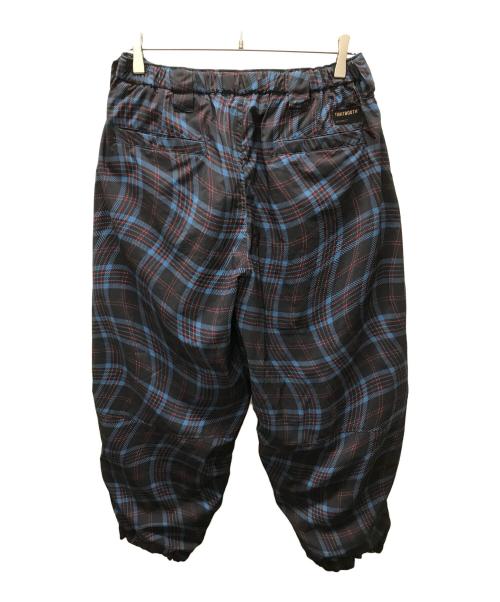 TIGHTBOOTH PRODUCTION（タイトブースプロダクション）TIGHTBOOTH PRODUCTION (タイトブースプロダクション) WAVY PLAID BALLOON PANTS ブルー サイズ:SIZE Mの古着・服飾アイテム