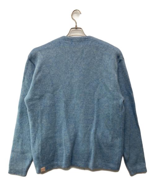 BONCOURA（ボンクラ）BONCOURA (ボンクラ) アルパカカーディガン ブルー サイズ:42の古着・服飾アイテム