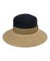 Chapeaud’O（シャポードオー）の古着「ストローハット」｜ブラック×ベージュ