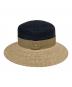 Chapeaud’O (シャポードオー) ストローハット ブラック×ベージュ サイズ:57.5cm：8000円