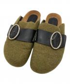 J.W.ANDERSONジェイダブリューアンダーソン）の古着「フェルトローファー」｜グリーン