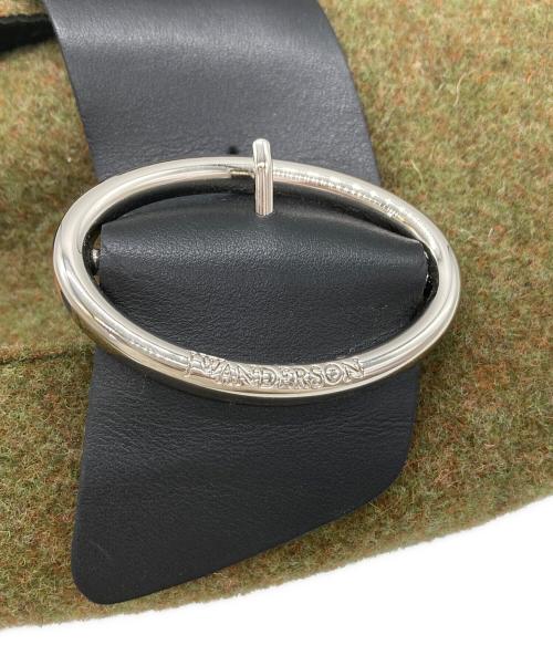 J.W.ANDERSON（ジェイダブリューアンダーソン）J.W.ANDERSON (ジェイダブリューアンダーソン) フェルトローファー グリーン サイズ:41の古着・服飾アイテム