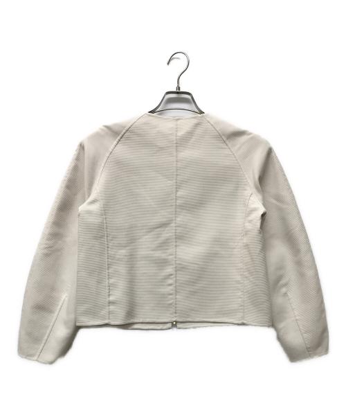 ANAYI（アナイ）ANAYI (アナイ) パールグログランショートコート ホワイト サイズ:36の古着・服飾アイテム