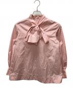 ANAYIアナイ）の古着「タフタボウタイチュニック ブラウス」｜ピンク
