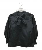 ANAYIアナイ）の古着「タフタボウタイチュニック ブラウス」｜ブラック