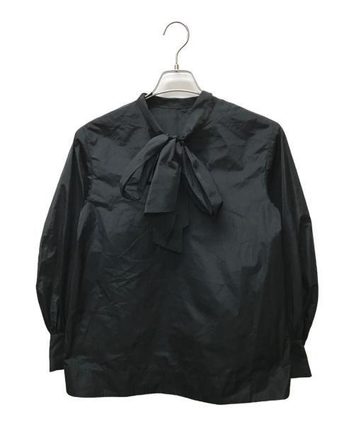 ANAYI（アナイ）ANAYI (アナイ) タフタボウタイチュニック ブラウス ブラック サイズ:38の古着・服飾アイテム