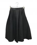 theory luxeセオリーリュクス）の古着「ウールシルクフレア立体プリーツスカート」｜ブラック