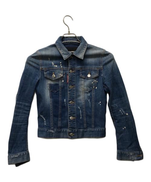 DSQUARED2（ディースクエアード）DSQUARED2 (ディースクエアード) デニムジャケット インディゴ サイズ:38の古着・服飾アイテム