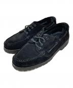 G.H.BASS&CO.ジー・エイチ・バス・コー）の古着「スウェードデッキシューズ」｜ブラック