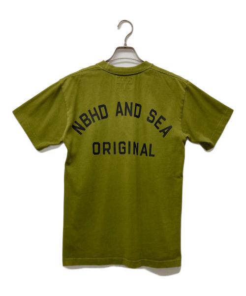 NEIGHBORHOOD（ネイバーフッド）NEIGHBORHOOD (ネイバーフッド) WIND AND SEA (ウィンダンシー) コラボプリントTシャツ オリーブ サイズ:Mの古着・服飾アイテム