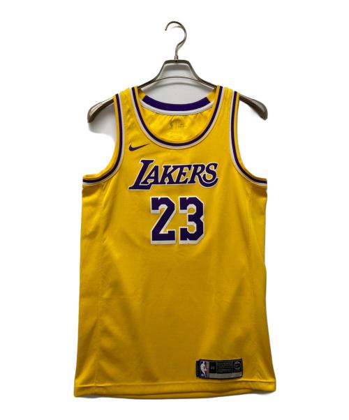 NIKE（ナイキ）NIKE (ナイキ) Lebron James Swingman Icon LA Lakers Away Jersey イエロー サイズ:Sの古着・服飾アイテム