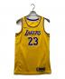 NIKE（ナイキ）の古着「Lebron James Swingman Icon LA Lakers Away Jersey」｜イエロー
