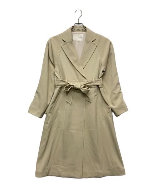 qualite（カリテ）qualite (カリテ) ドレープツイル2WAYコート/3248-00-00000 ベージュ サイズ:36の古着・服飾アイテム