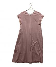 BLUE LABEL CRESTBRIDGE（ブルーレーベルクレストブリッジ）の古着「コンパクトクリアーポンチAラインワンピース」｜ピンク