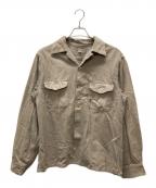 TTティーティー）の古着「2ポケットシャツ」｜ベージュ